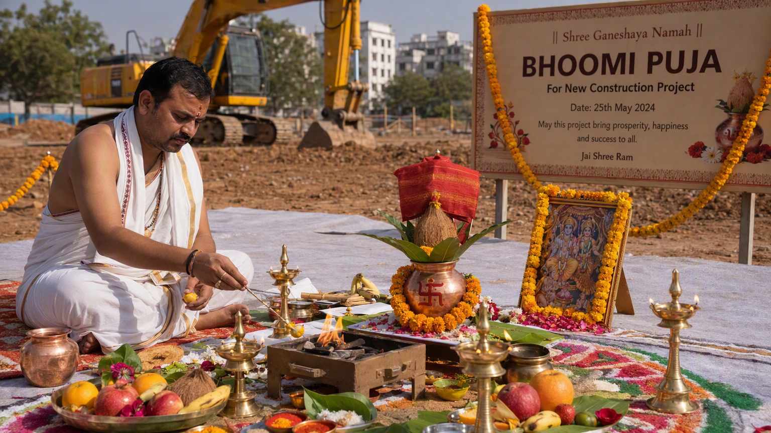 Bhoomi Puja in Bangalore - Ground breaking ceremony
