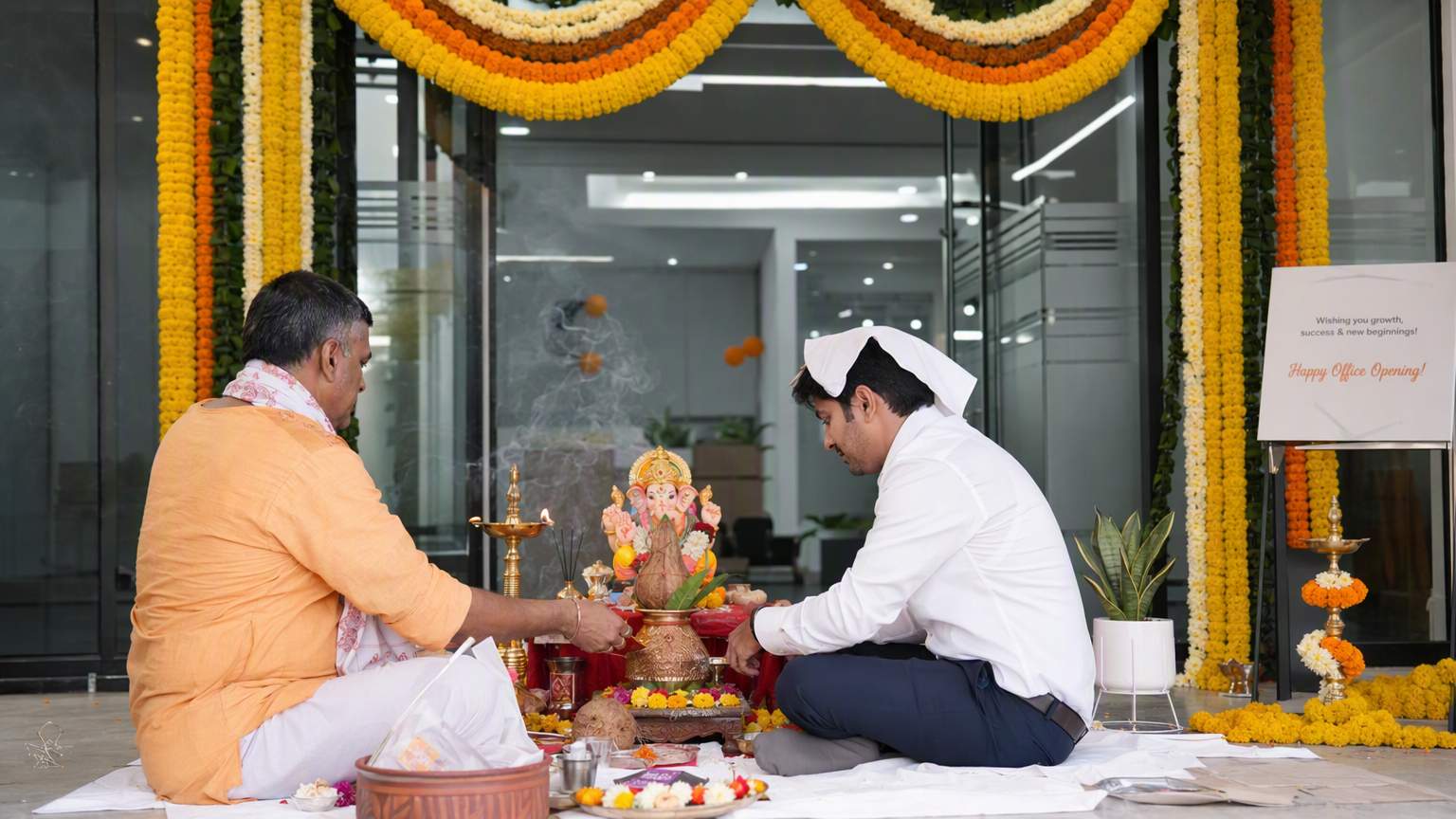 Office Opening Puja in Bangalore - Business inauguration ceremony